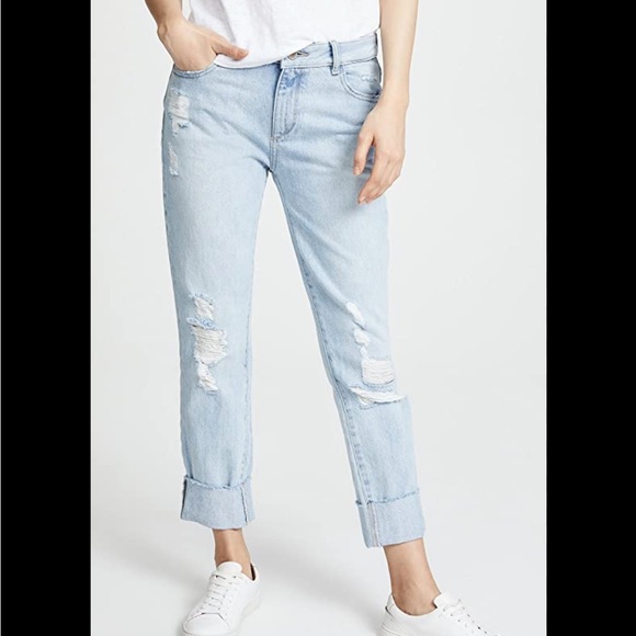 NWOT DL1961 | Stevie Slim Boyfriend Jean in Drifter - Picture 3 of 7